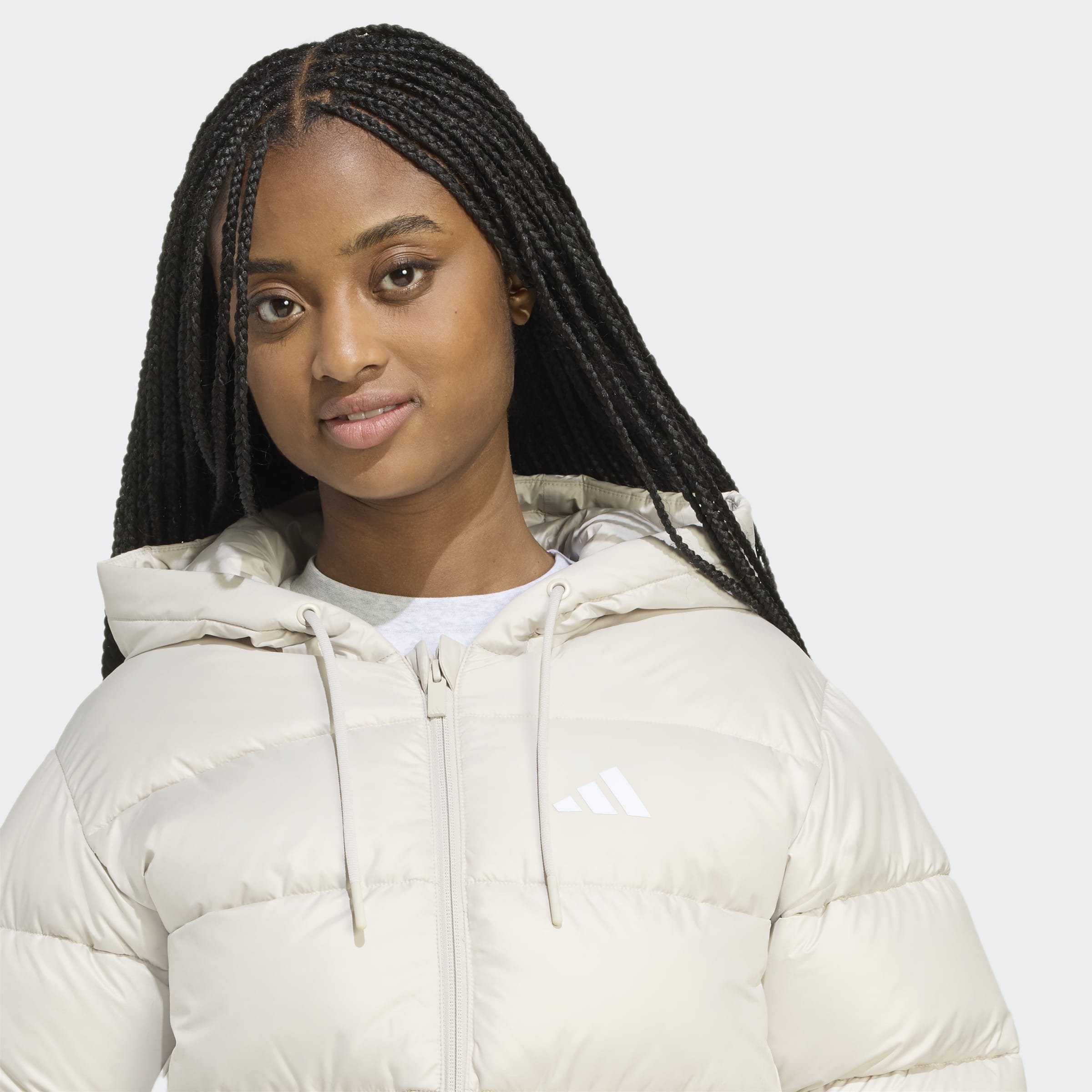 Adidas Blusão Climawarm Essentials Bege Adidas 