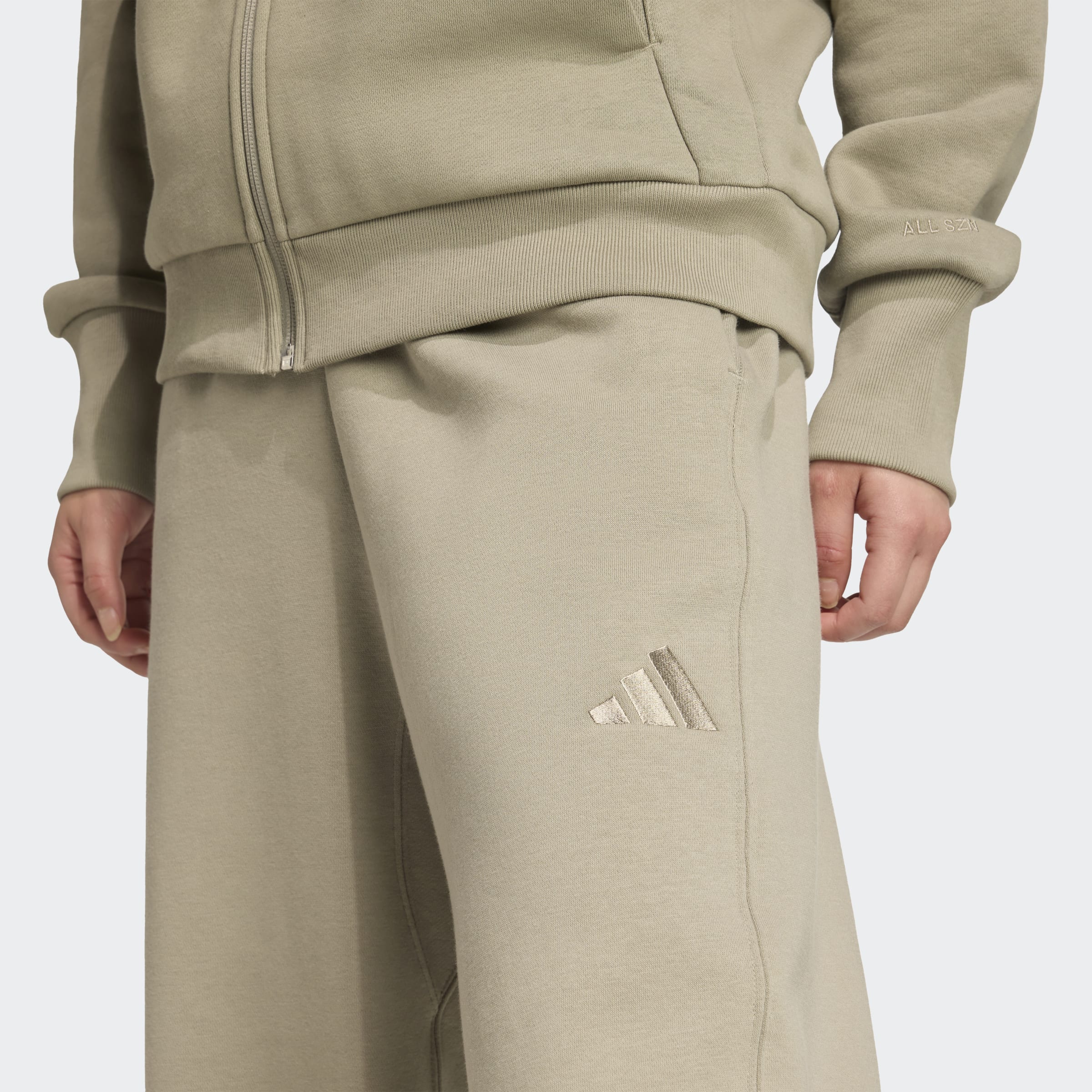 Adidas Calças Largas Cardadas All Szn Verde Adidas 