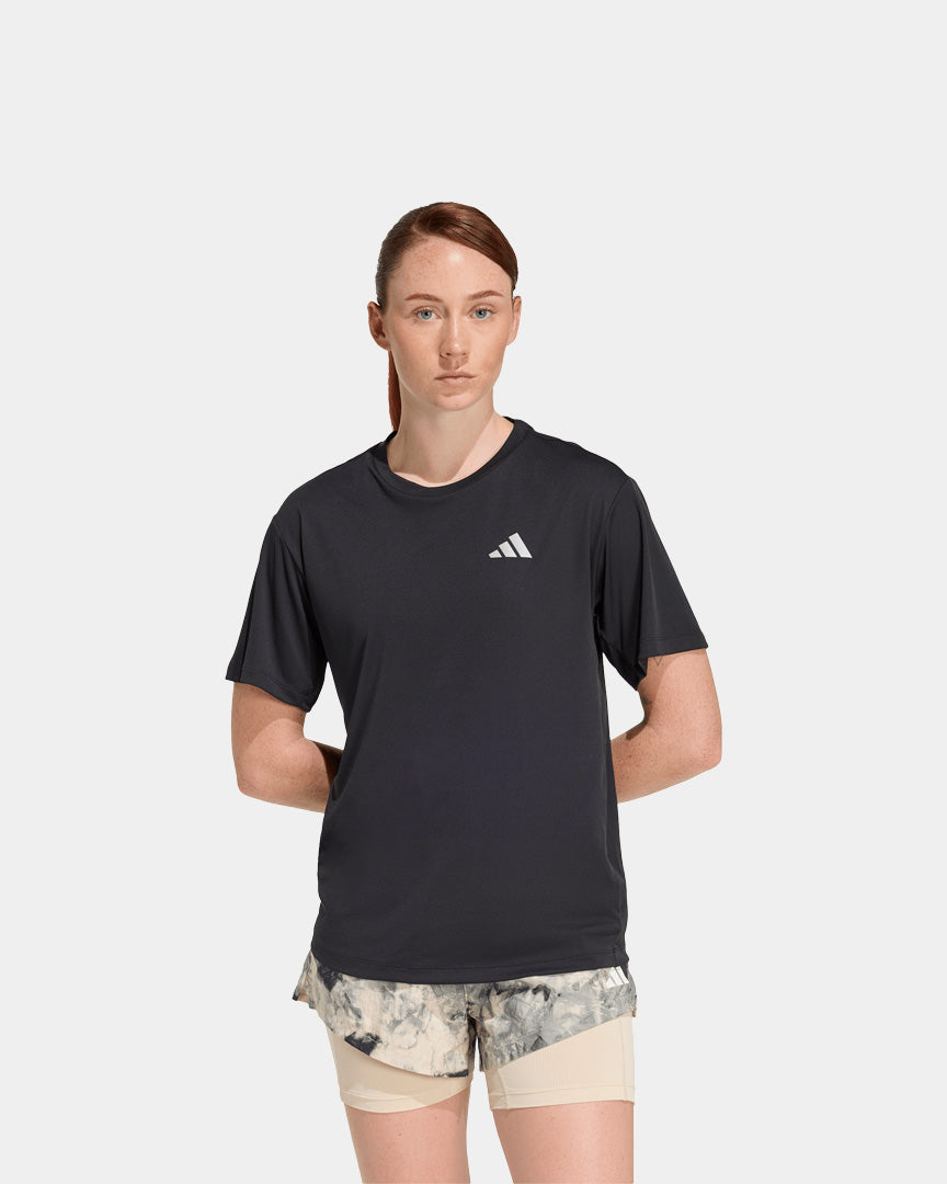 T-shirt de Treino Adidas Run Mulher Preto  JZ7808