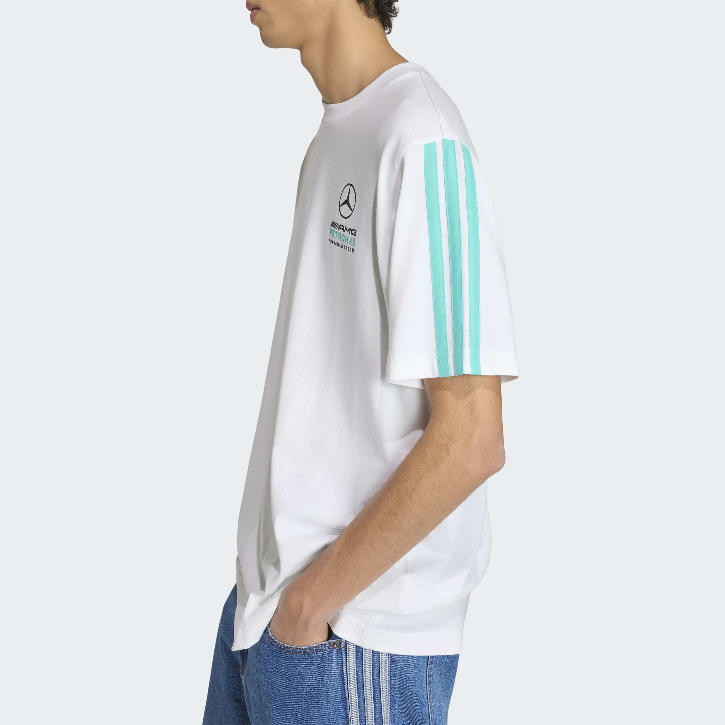 T-shirt Adidas DNA Mercedes Petrona Branco Adidas 