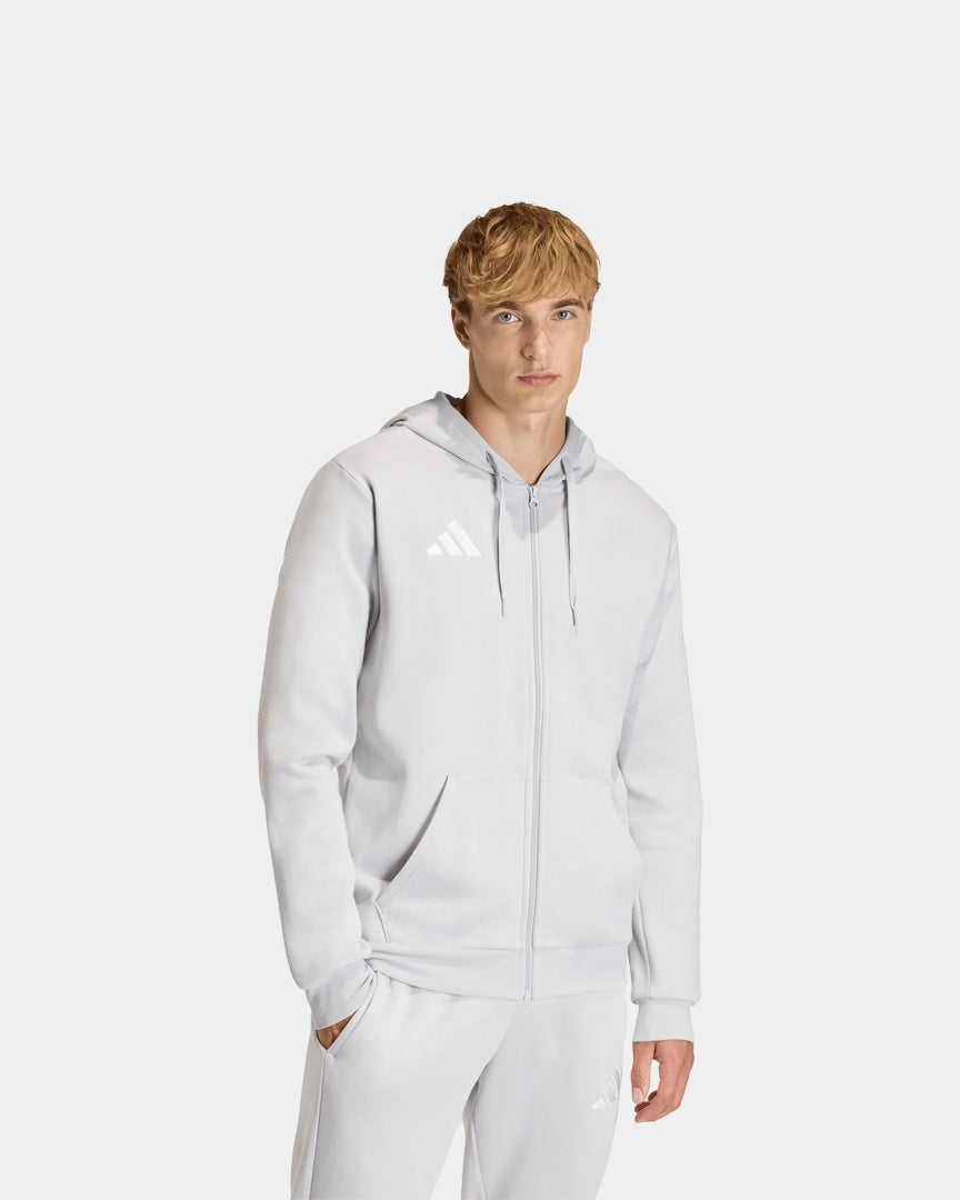 Casaco com Capuz Homem Adidas Entrada26 Cinza Adidas 
