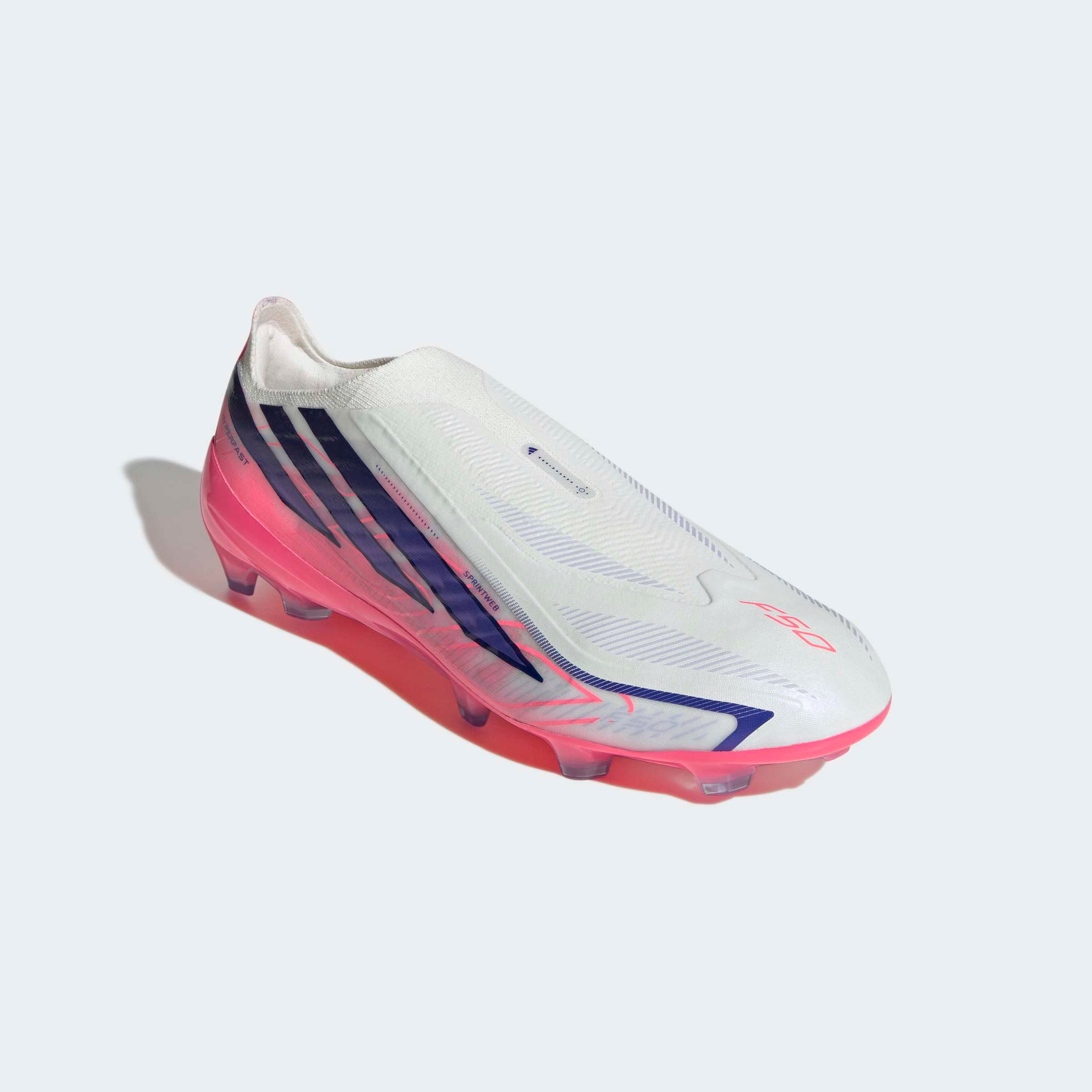 Chuteiras Adidas F50 Hyperfast League PRO LL FG Branca/Rosa Adidas 