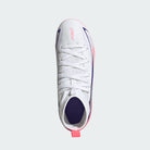 Chuteiras Criança Adidas F50 Hyperfast Club Branco/Roxo/Laranja Adidas 