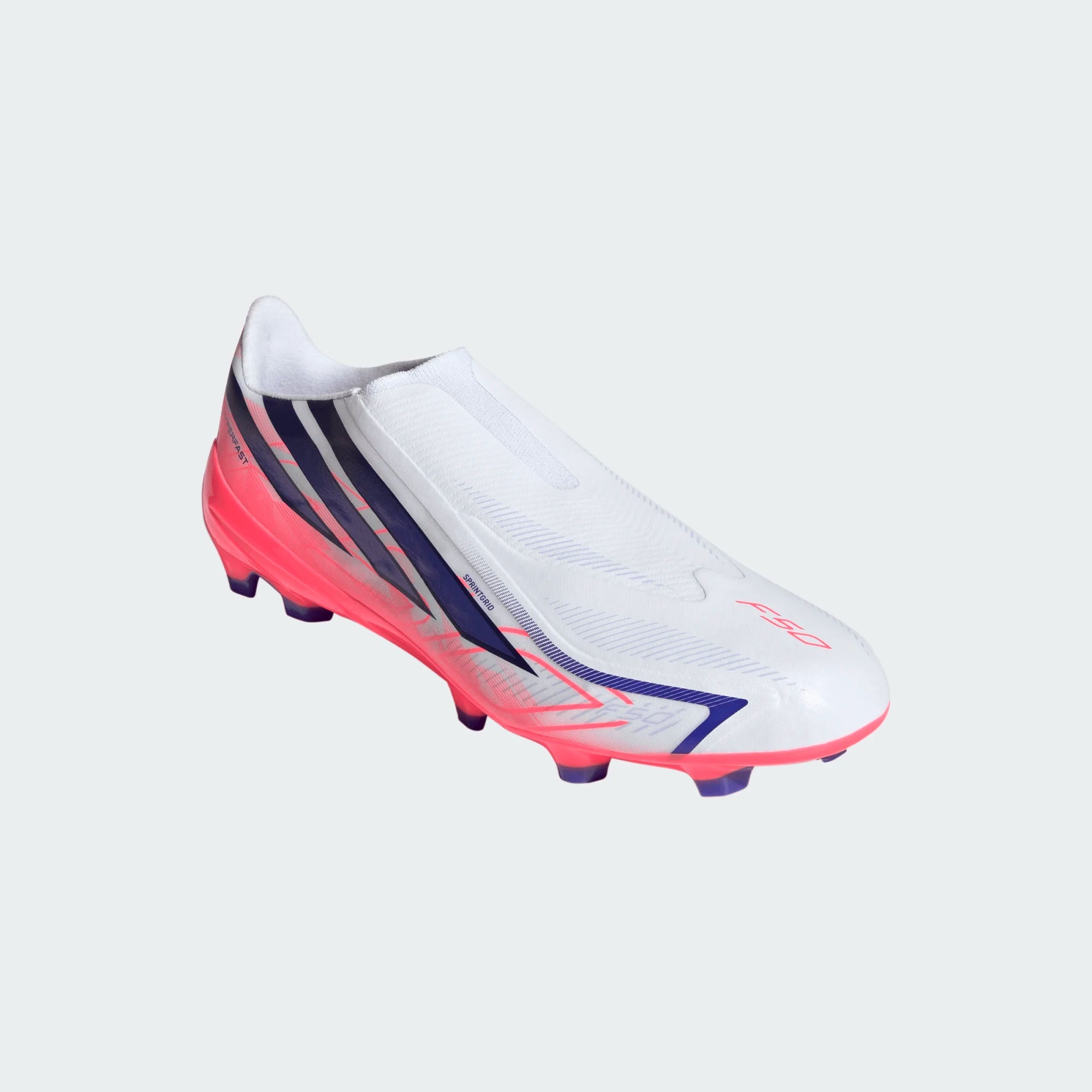 Chuteiras Adidas F50 Hyperfast League LL FG Branca/Rosa Adidas 
