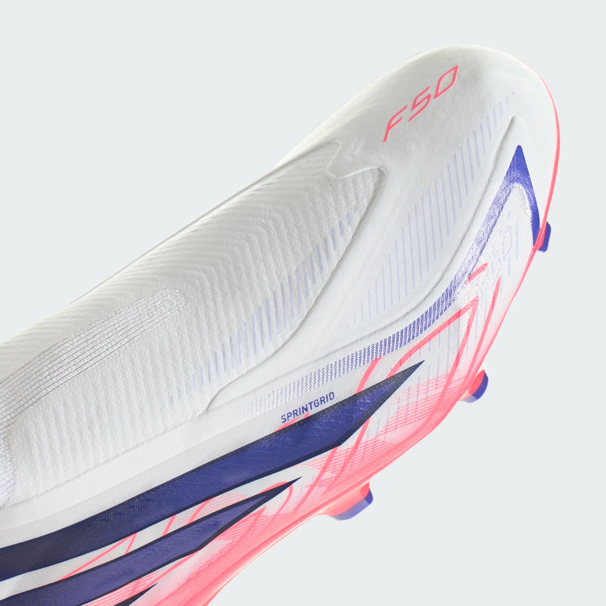 Chuteiras Adidas F50 Hyperfast League LL FG Branca/Rosa Adidas 