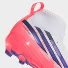 Chuteiras Adidas F50 Hyperfast League Mid FG Júnior Branco/Rosa Adidas 