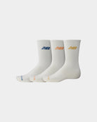 New Balance Meias Crew 3P Bege LAS51293SST