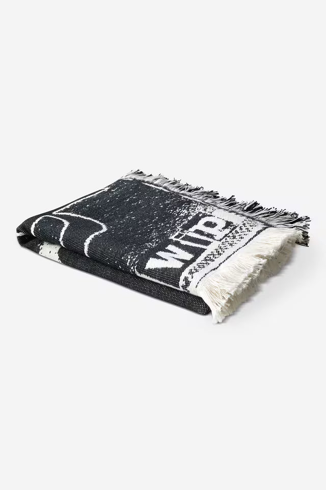 Manta Carhartt WIP Letterpress Blanket Preta/Branca Carhartt 