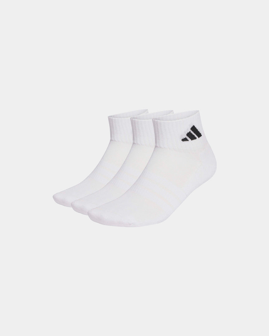 Meias Adidas Almofadadas Até o Tornozelo 3P Brancas Adidas 