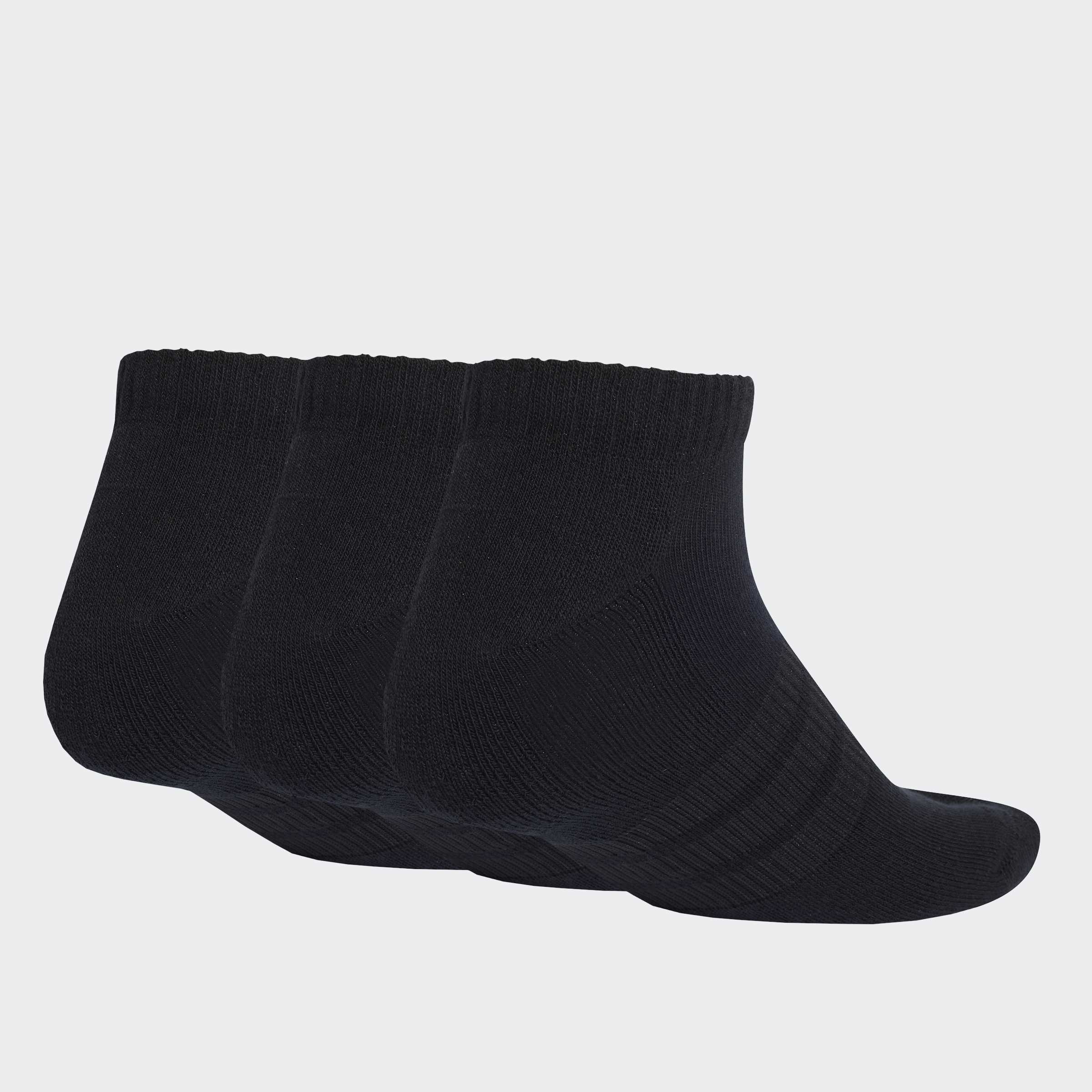 Meias Adidas Invisíveis Almofadadas 3P Pretas Adidas 