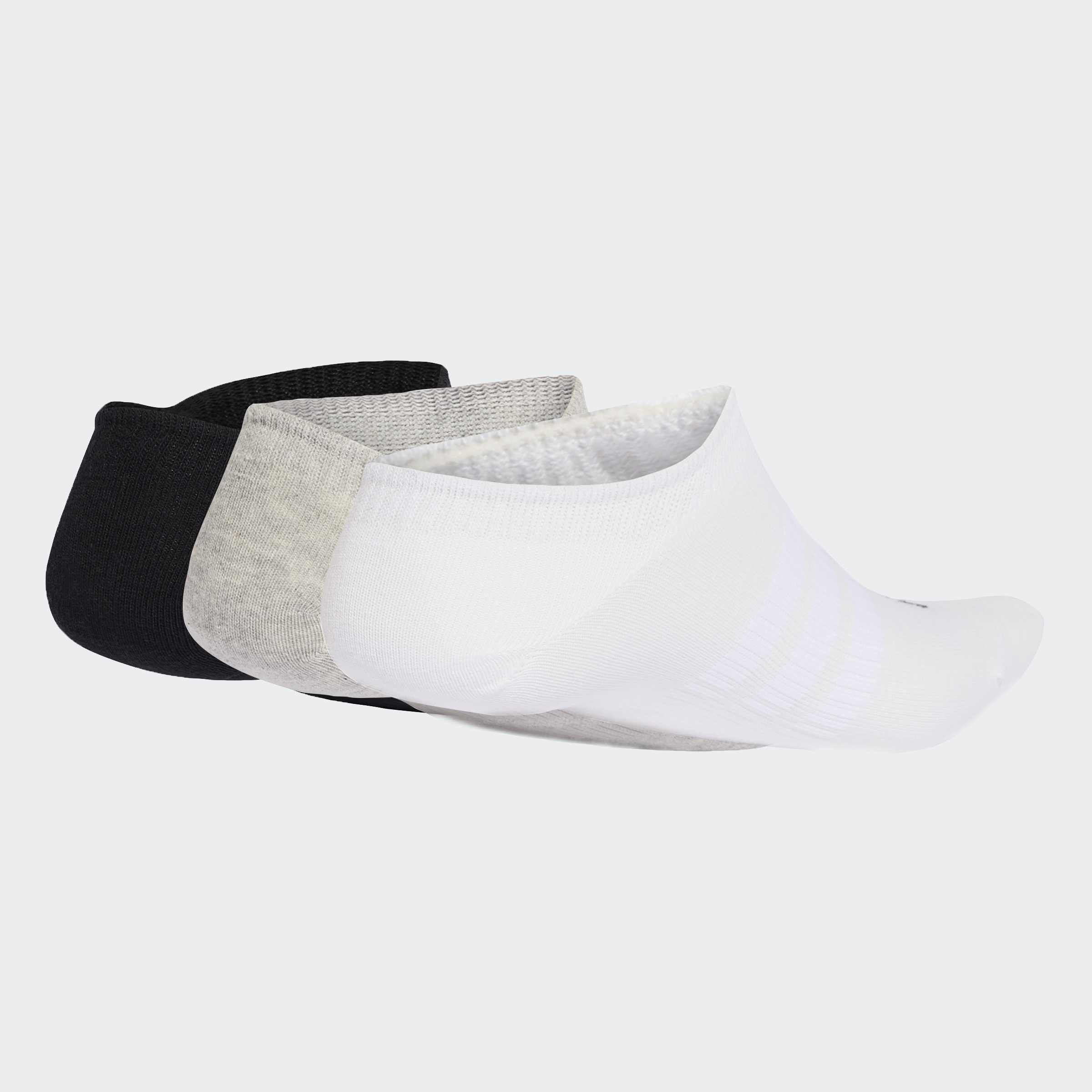 Meias Leves Invisíveis Adidas 3P Multicor Adidas 