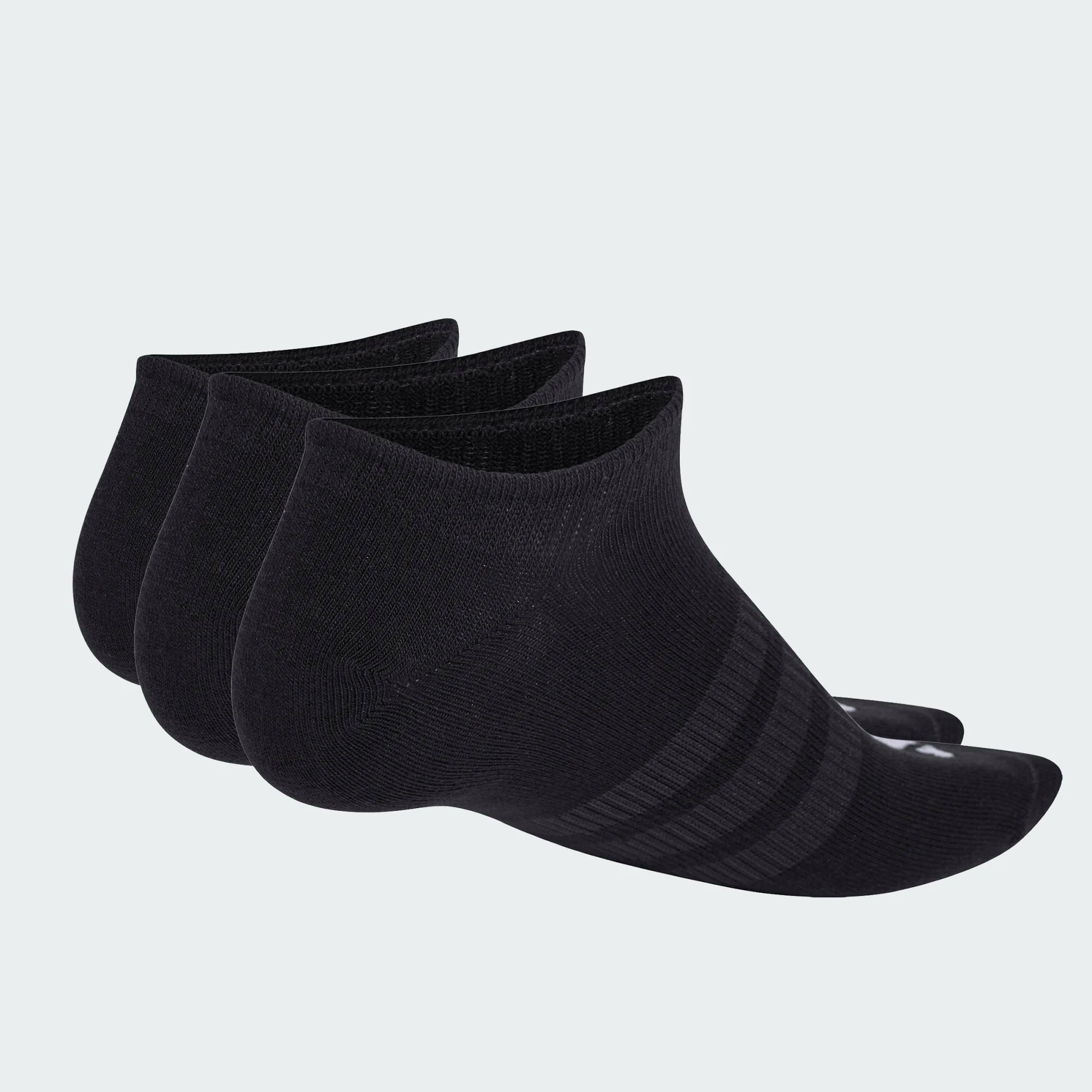 Meias Leves Invisíveis Adidas 3P Pretas Adidas 