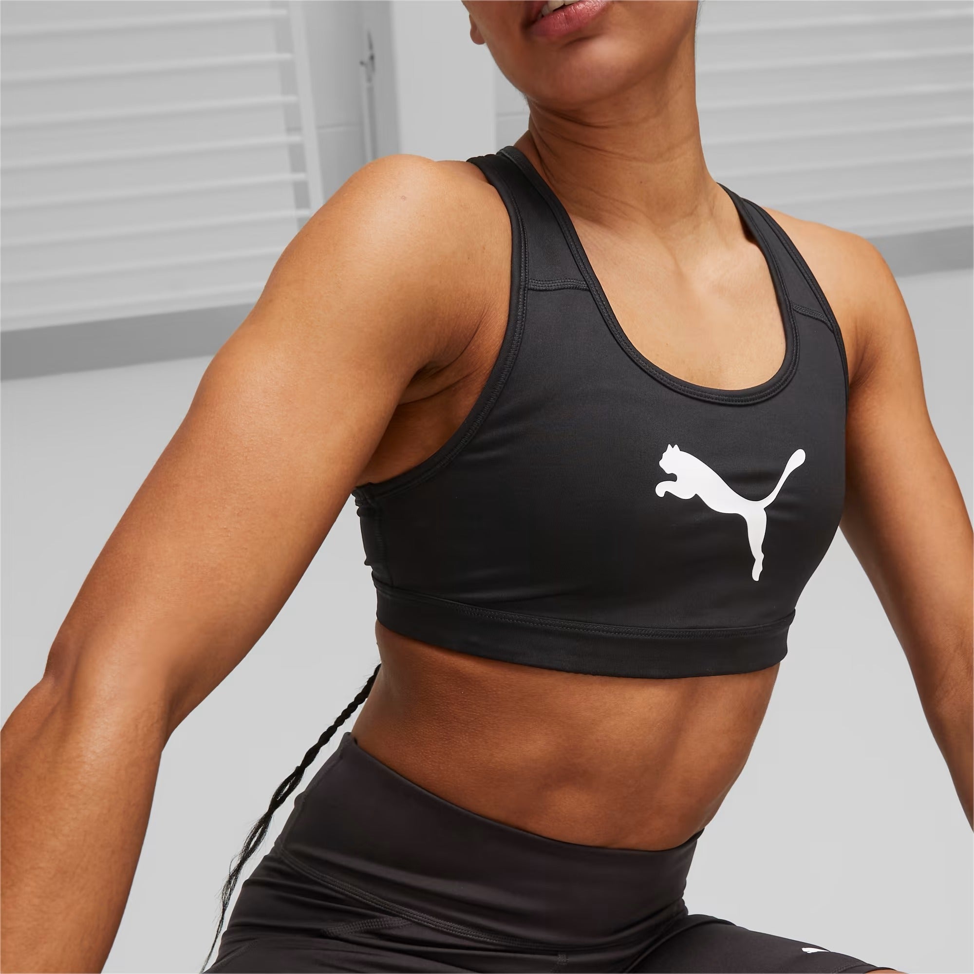 Puma Sutiã de Treino Mid Impact Preto Puma