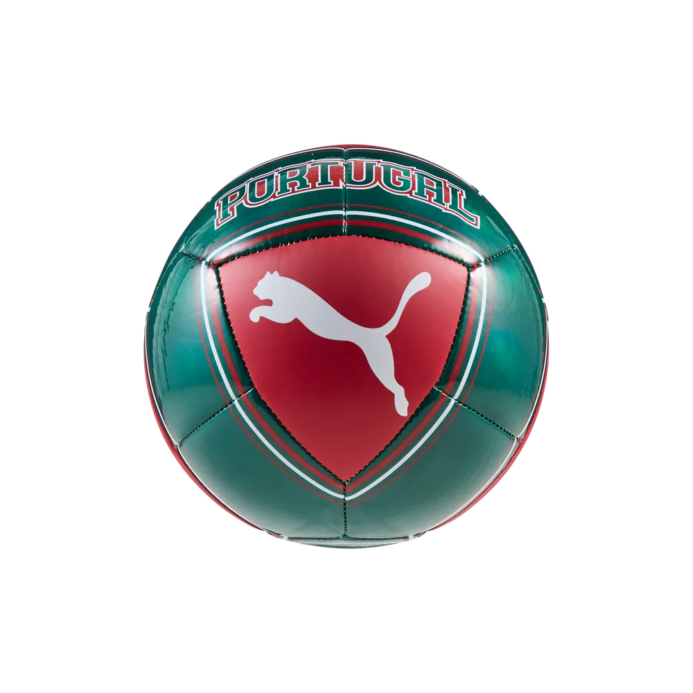 Mini Bola Puma FPF Portugal Culture 26 Vermelha/Verde Puma 