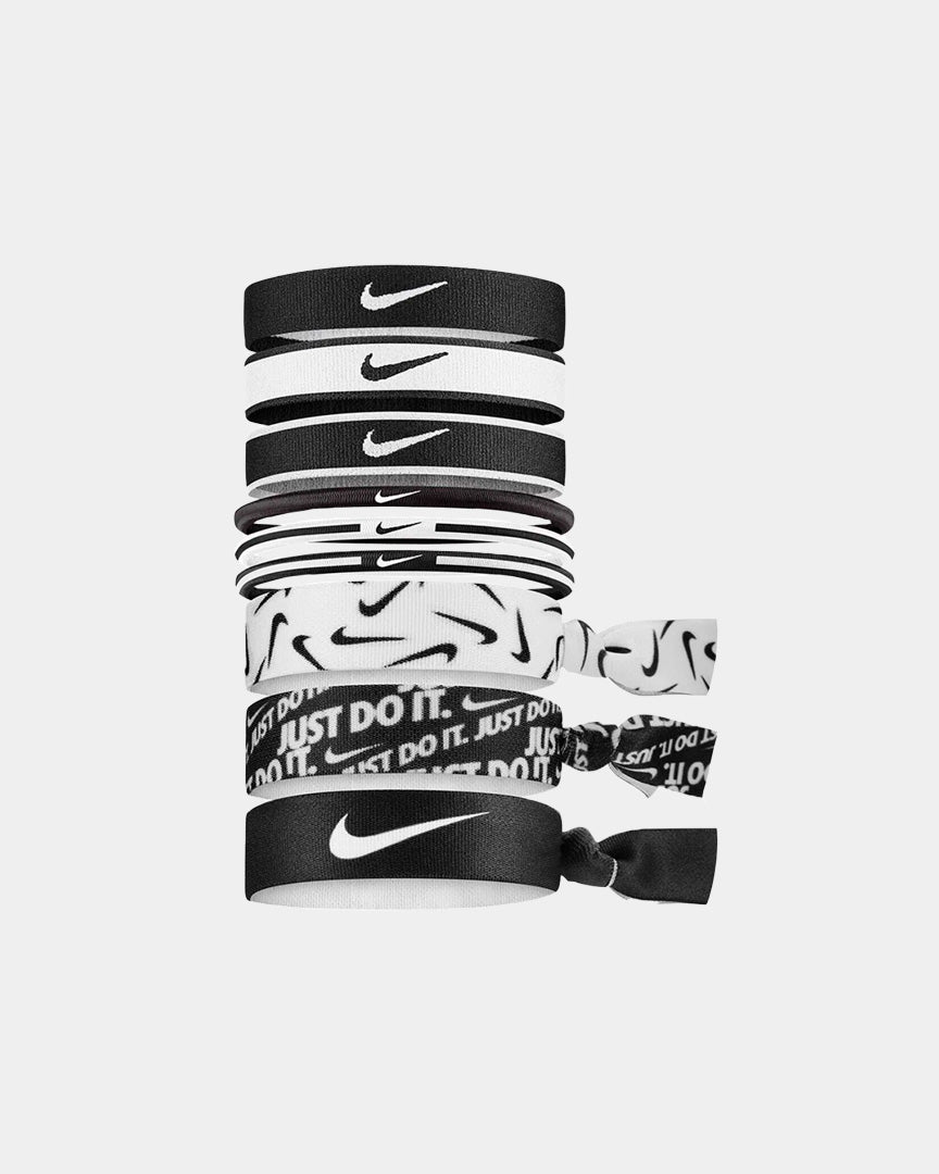 Nike Elásticos para o cabelo 9P Preto/Branco N0003537036