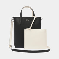 Saco Lacoste Tote Reversível Preto/Bege