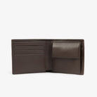 Carteira em Pele Lacoste M Billfold Coin Castanha Lacoste 