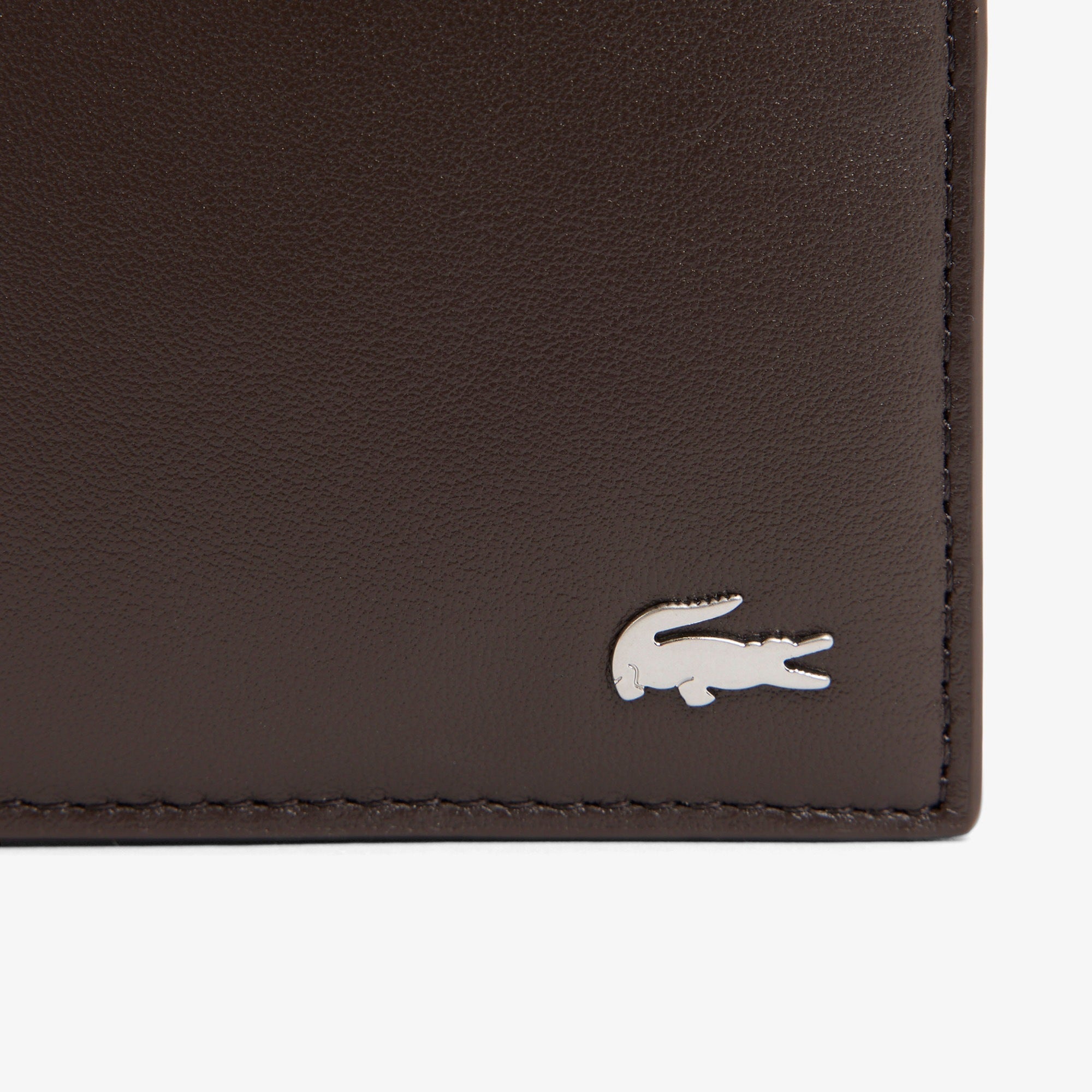 Carteira em Pele Lacoste M Billfold Coin Castanha Lacoste 