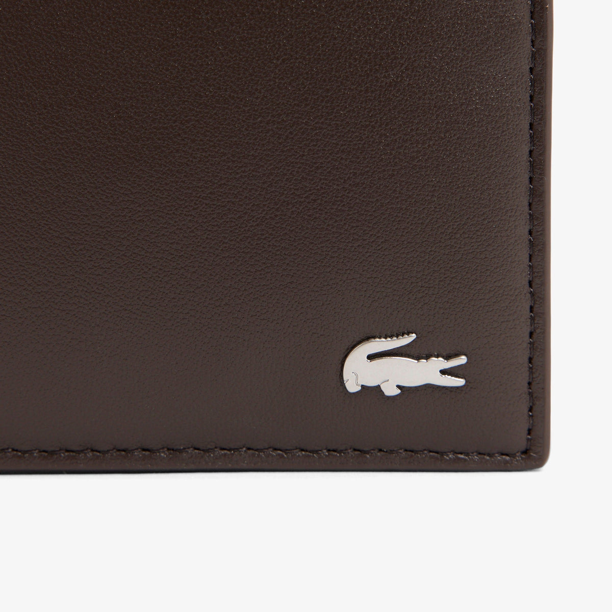 Carteira em Pele Lacoste M Billfold Coin Castanha Lacoste 