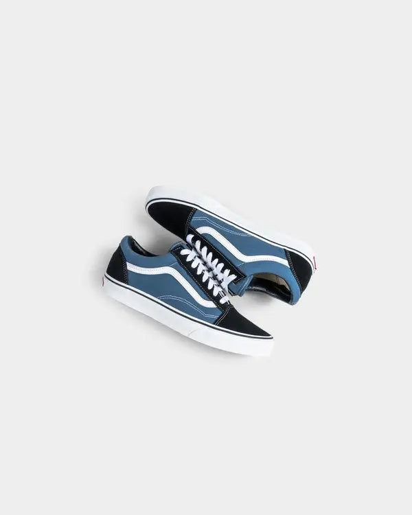 Dark and light blue vans best sale