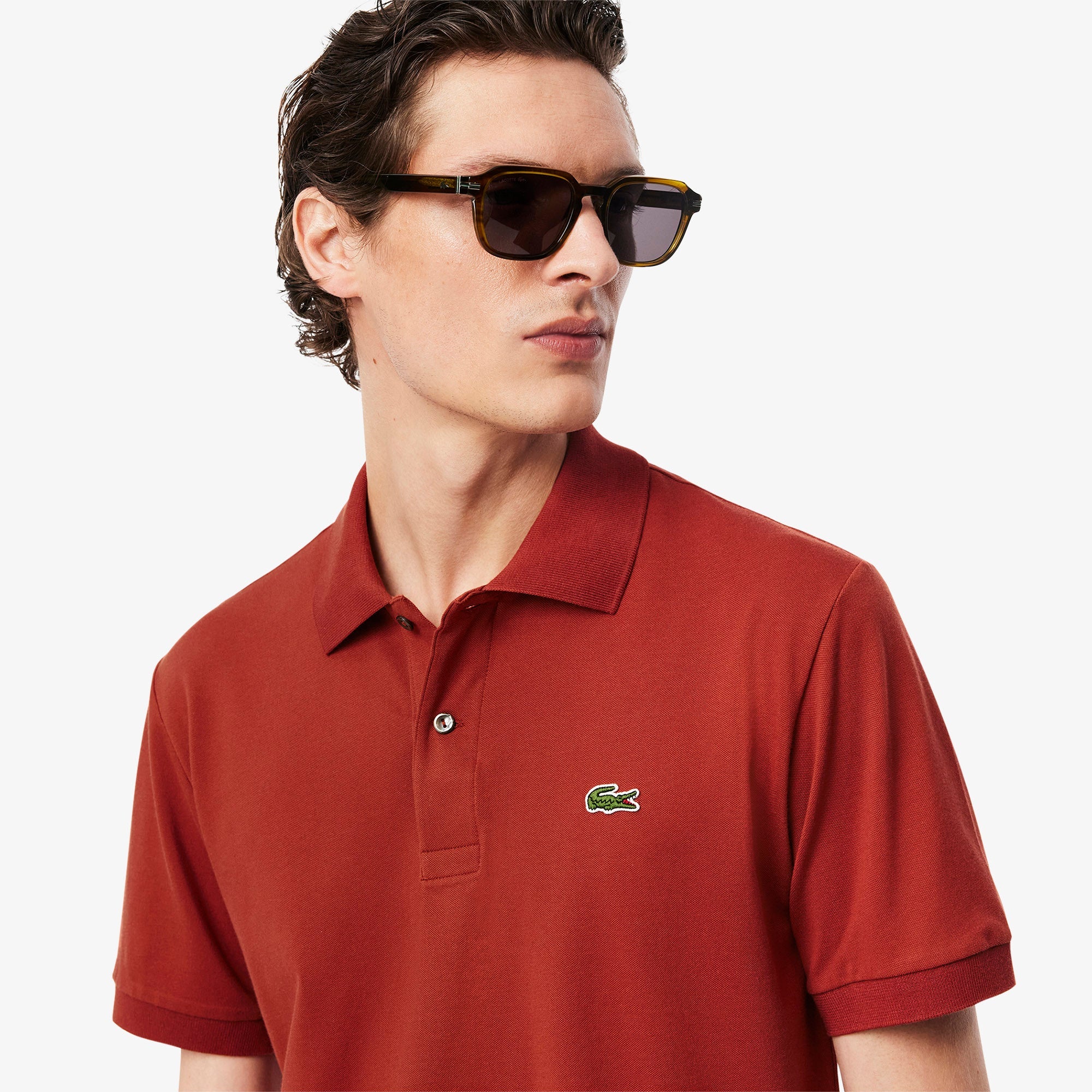 Lacoste Polo Light Classic Fit Bordô Lacoste 