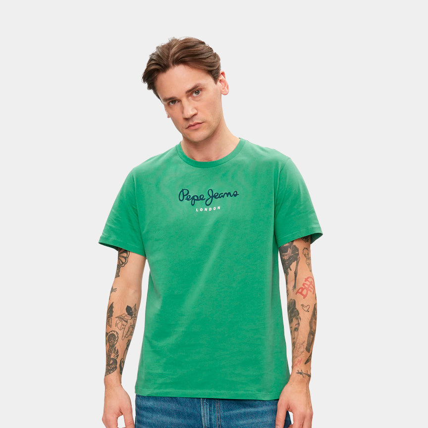 Pepe Jeans T-Shirt Logo Verde PM508208654