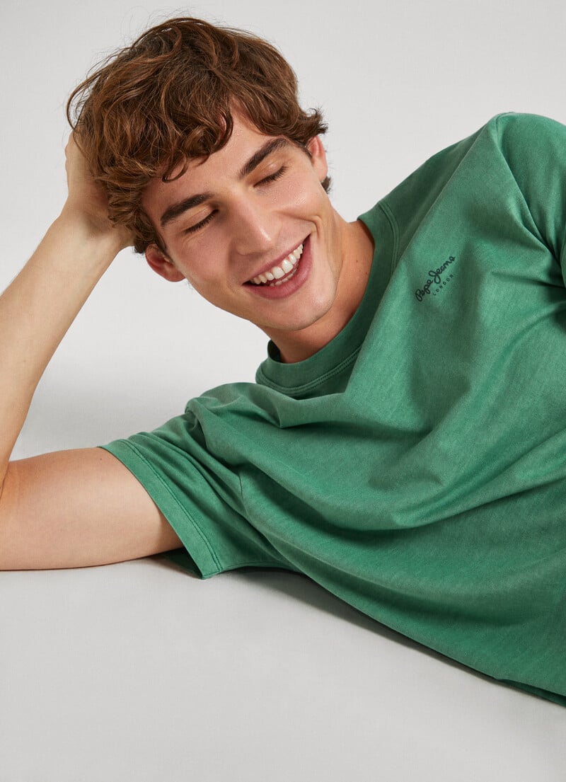 Pepe Jeans T-Shirt Logo Verde Pepe Jeans