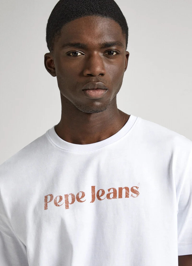 Pepe Jeans T-Shirt Logo Branca Pepe Jeans