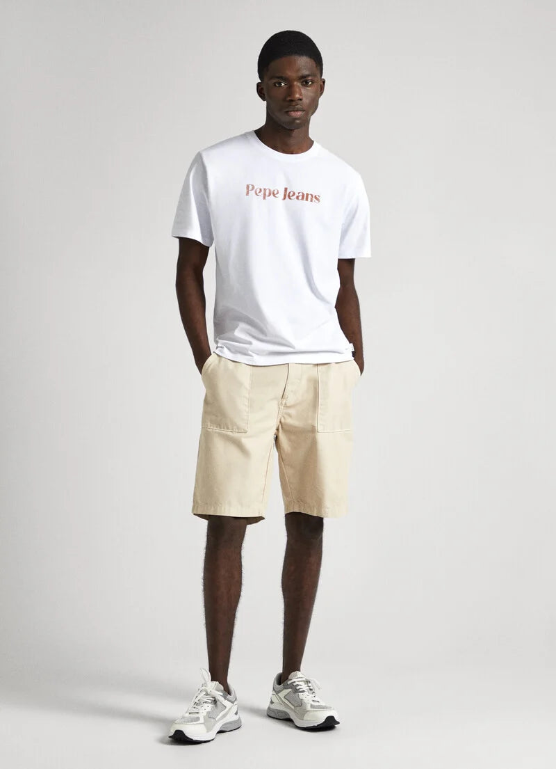 Pepe Jeans T-Shirt Logo Branca Pepe Jeans