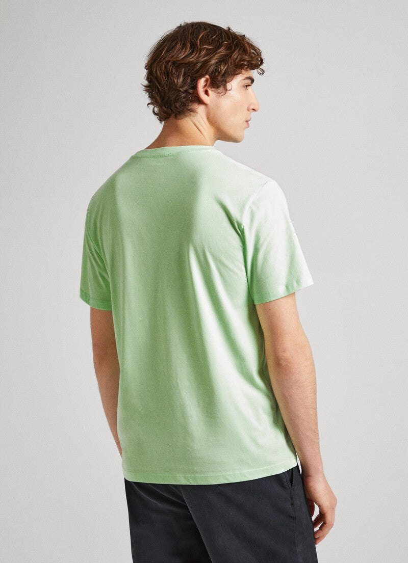 Pepe Jeans T-Shirt Logo Verde Clara Pepe Jeans
