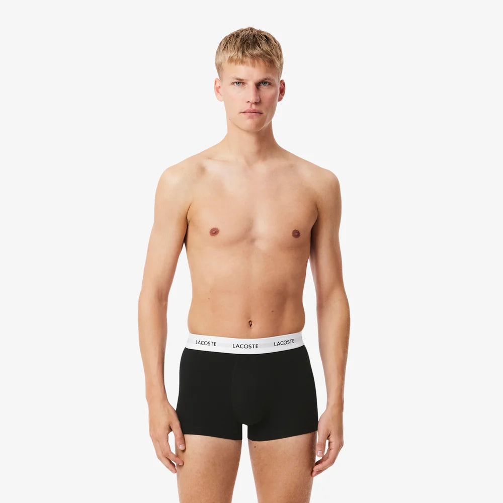 Pack 3 Boxers Lacoste Algodão Preto/Branco Lacoste 