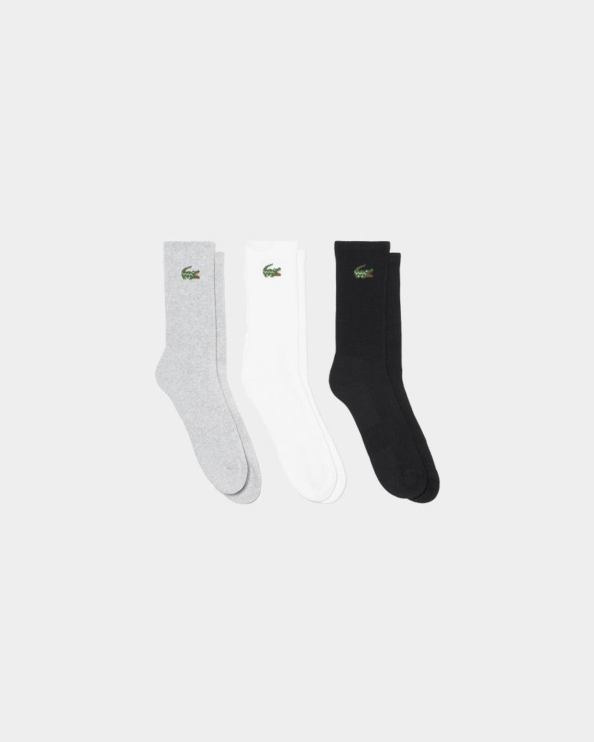 Pack de 3 Meias Unissexo Lacoste Almofadadas Multicor Lacoste 