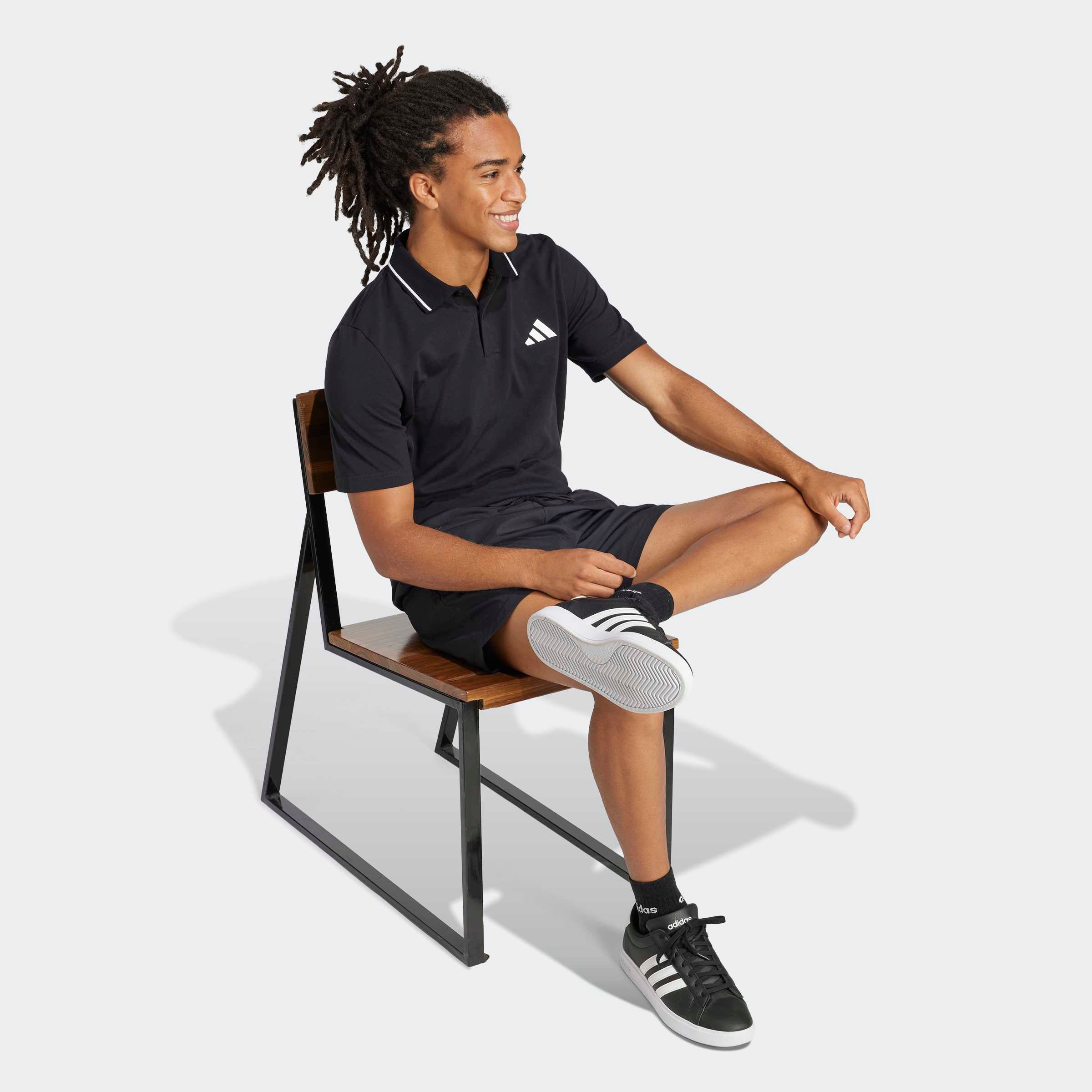 Polo Adidas Essentials Preto Adidas 