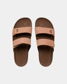 Quiksilver Chinelos Rivi Leather Bege/Castanho