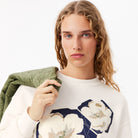 Lacoste Camisola Oversized Flower Bege Lacoste 