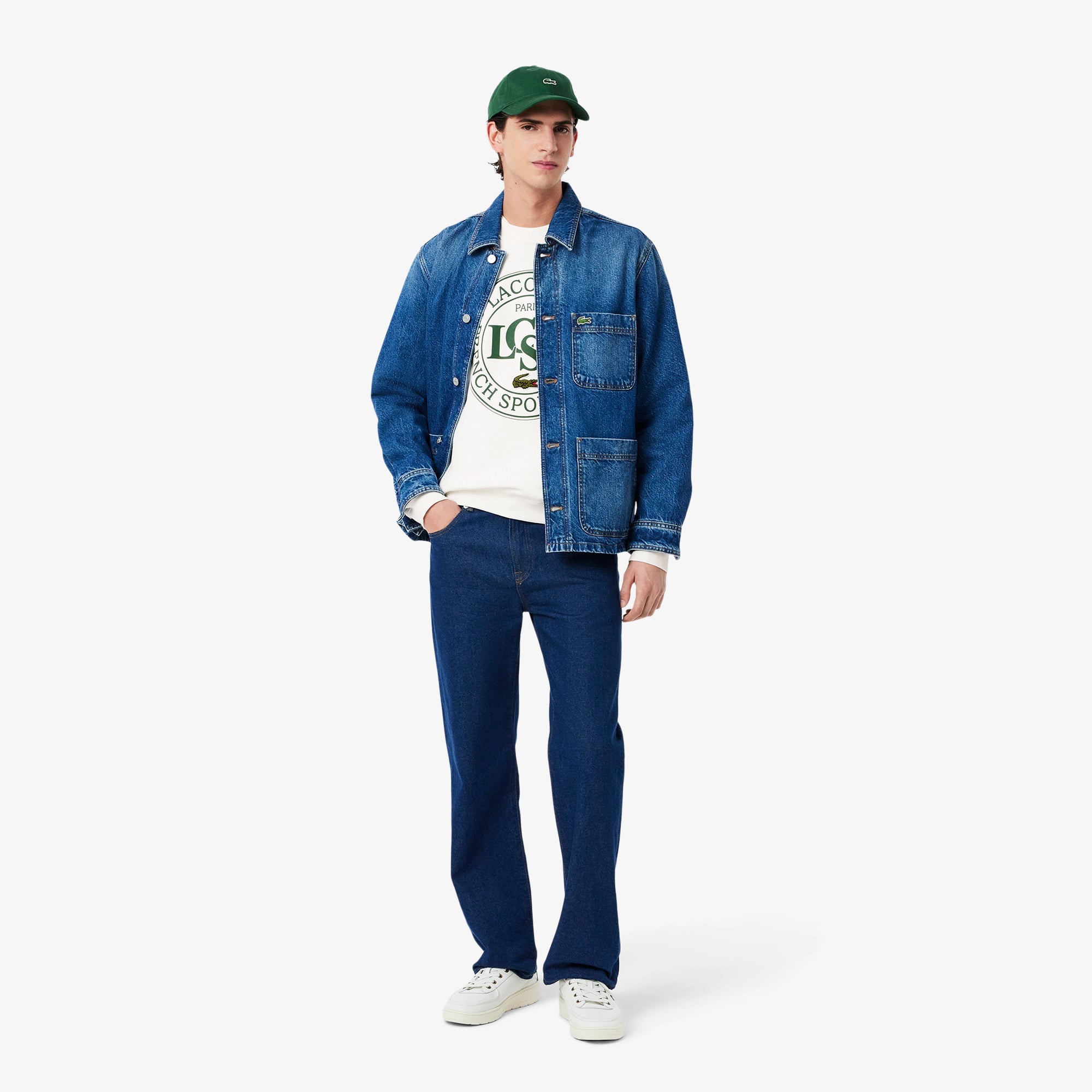 Lacoste Camisola Emblem Round Branca Lacoste 