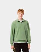 Lacoste Sweatshirt em felpa com zip e gola alta Verde SH977400S86
