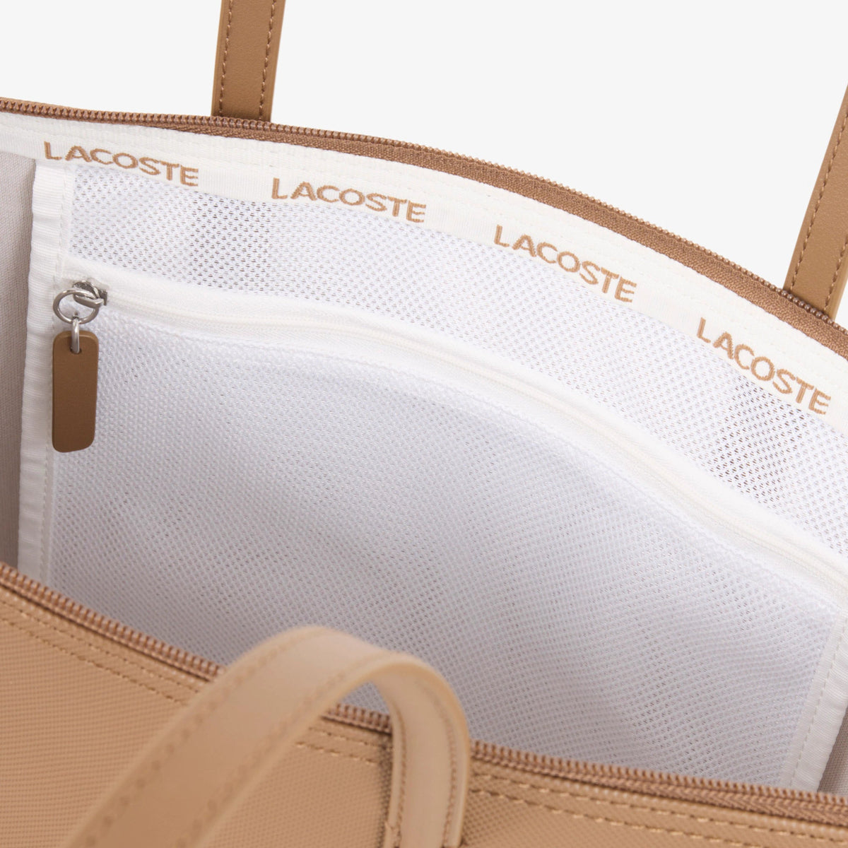 Saco Mala Lacoste Tote L.12.12 Concept Grande Castanho Lacoste 