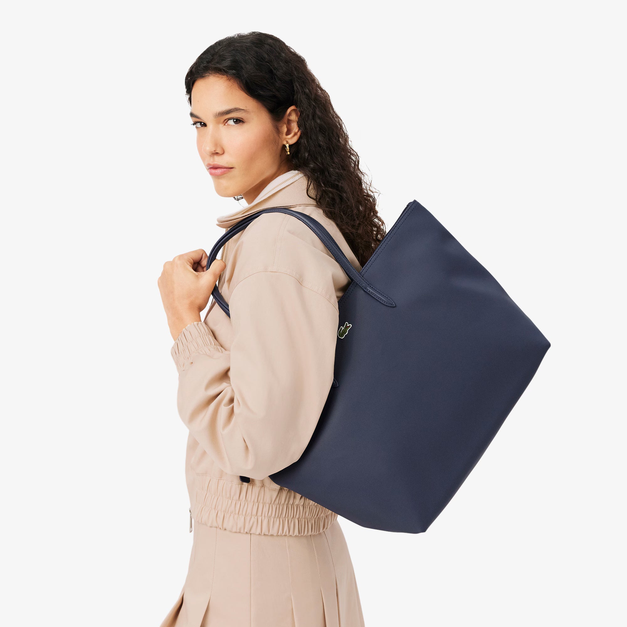Saco Mala Lacoste Tote L.12.12 Concept Grande Marinho Lacoste 