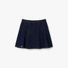 Saia Curta Lacoste Plissada de Ganga Azul Lacoste 