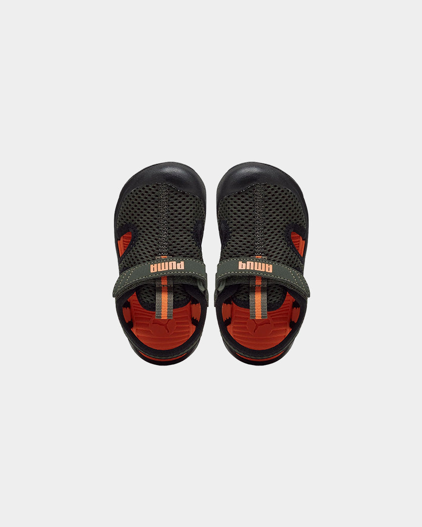 Sandálias Puma Fun Racer Sandal Mesh V Inf Bebé Verde/Laranja/Preto