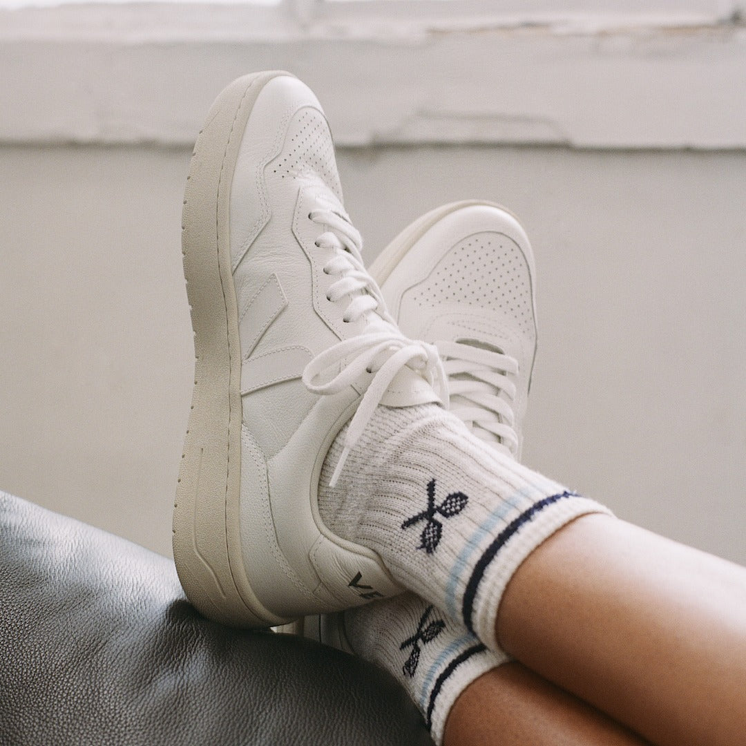 Sapatilha Veja Homem V-90 Leather Branca Veja 