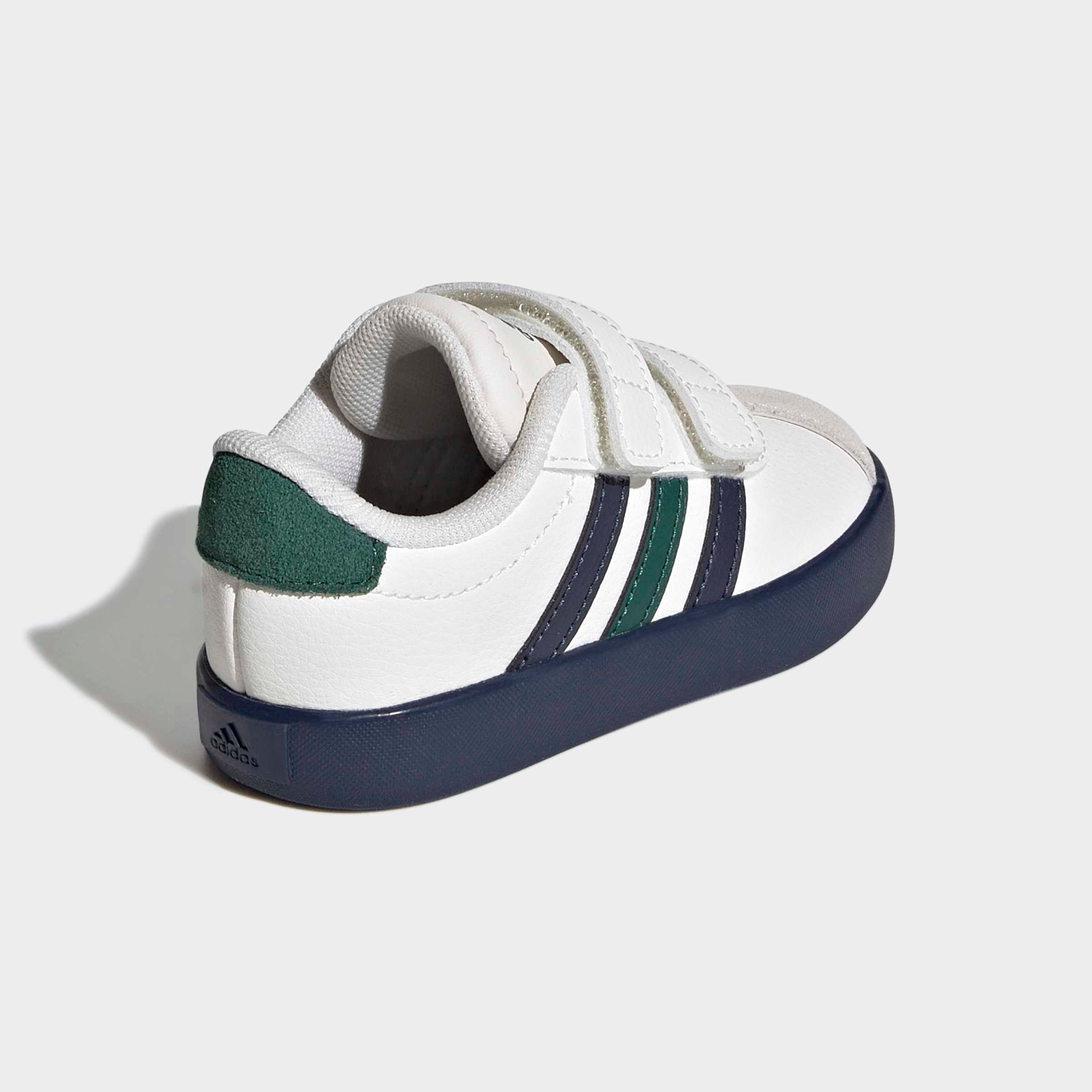 Sapatilhas Bebé Adidas VL Court 3.0 CF Branco/Marinho Adidas 