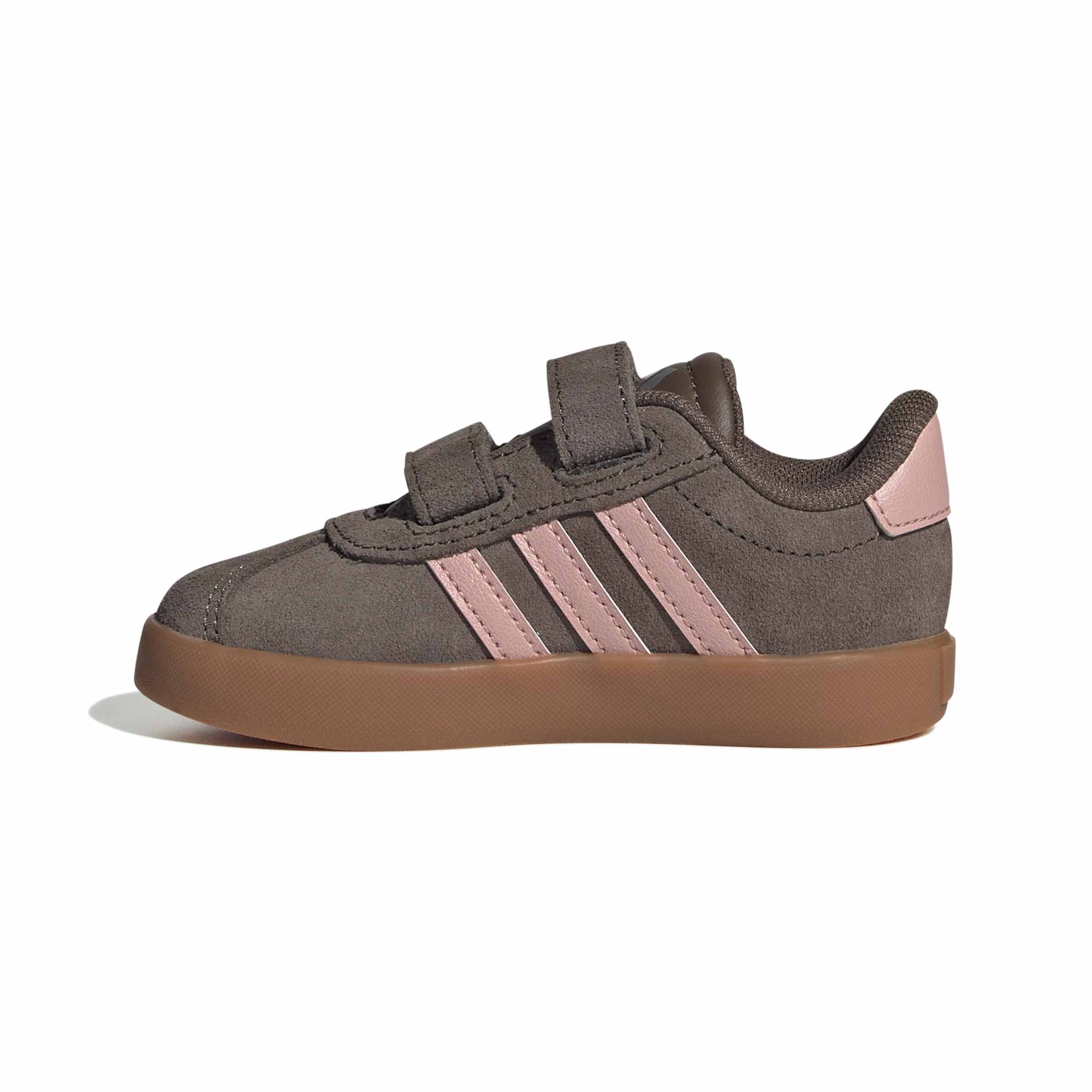 Sapatilhas Bebé Adidas VL Court 3.0 CF I Castanho/Rosa Adidas 
