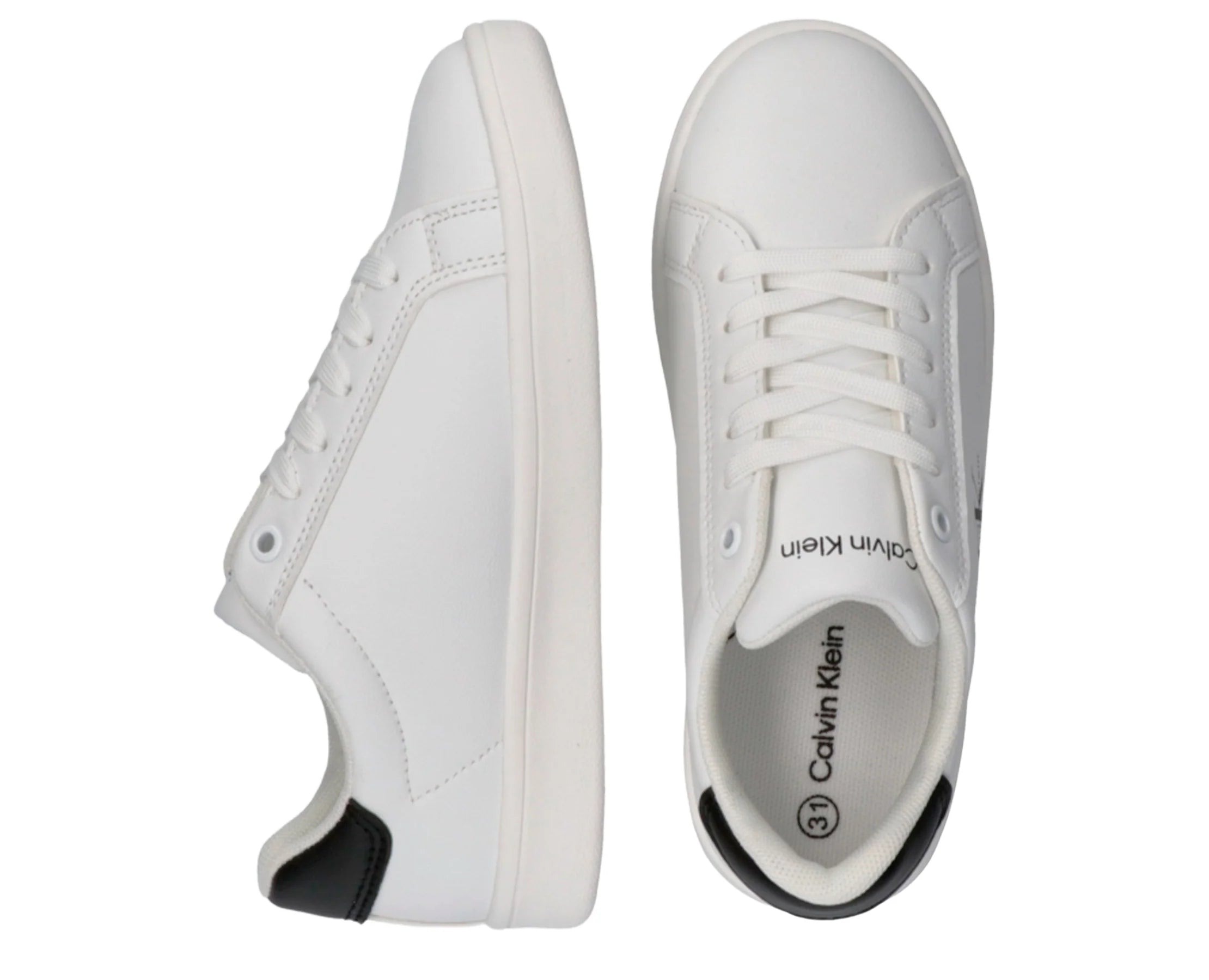 Sapatilhas Calvin Klein Low Cut Lace J Brancas