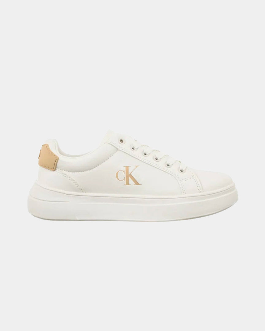 Sapatilhas Calvin Klein Low Cut Lace UP Branco/Bege 