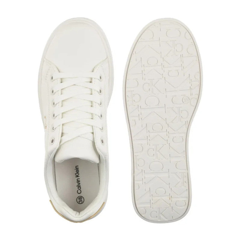 Sapatilhas Calvin Klein Low Cut Lace UP Branco/Bege