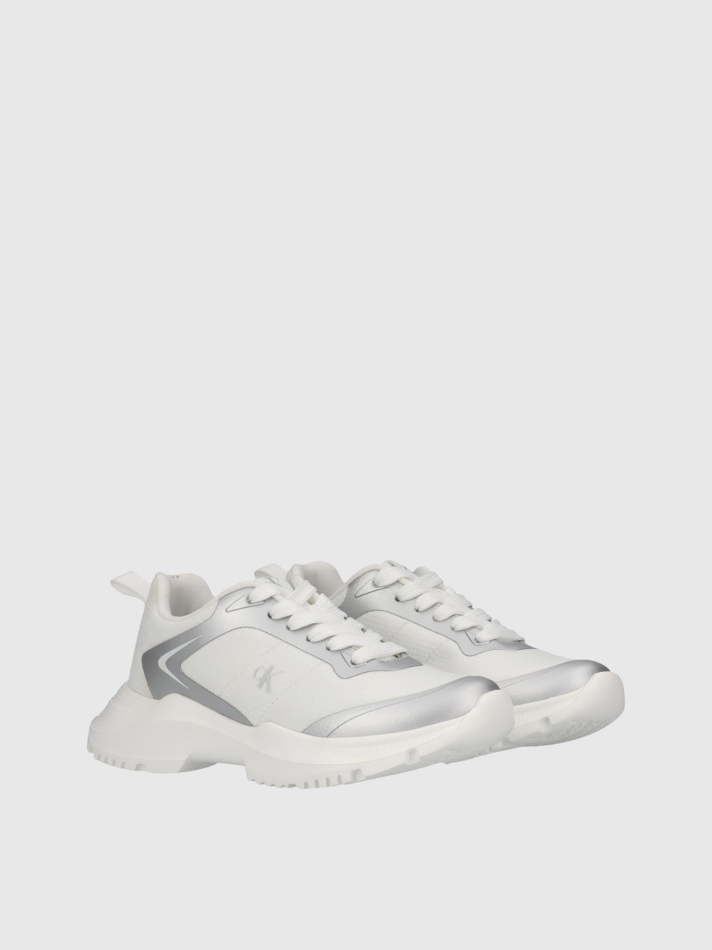 Sapatilhas Calvin Klein Low Cut Mulher Branco/Prateado