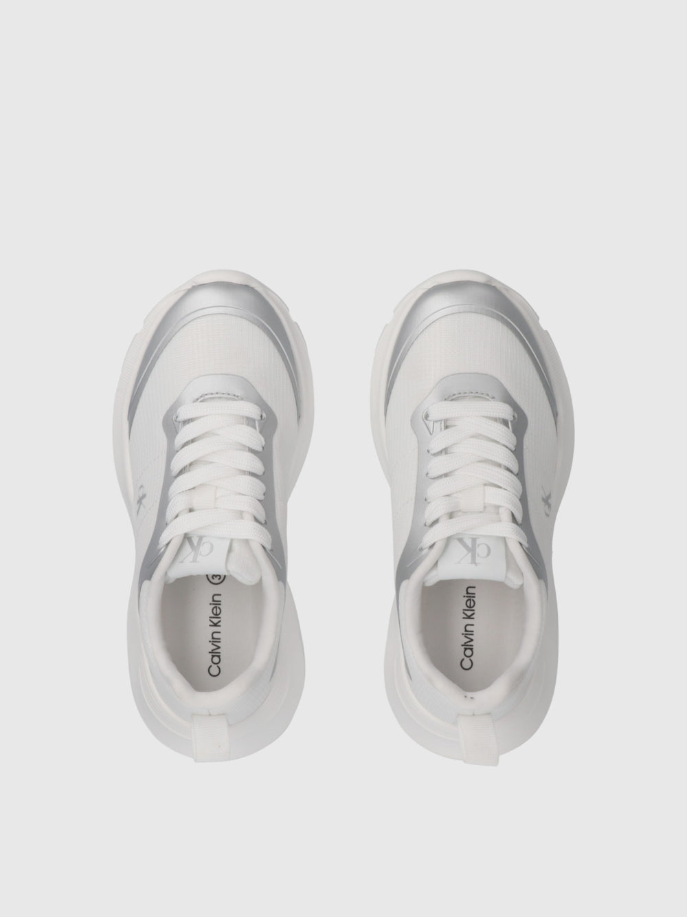 Sapatilhas Calvin Klein Low Cut Mulher Branco/Prateado
