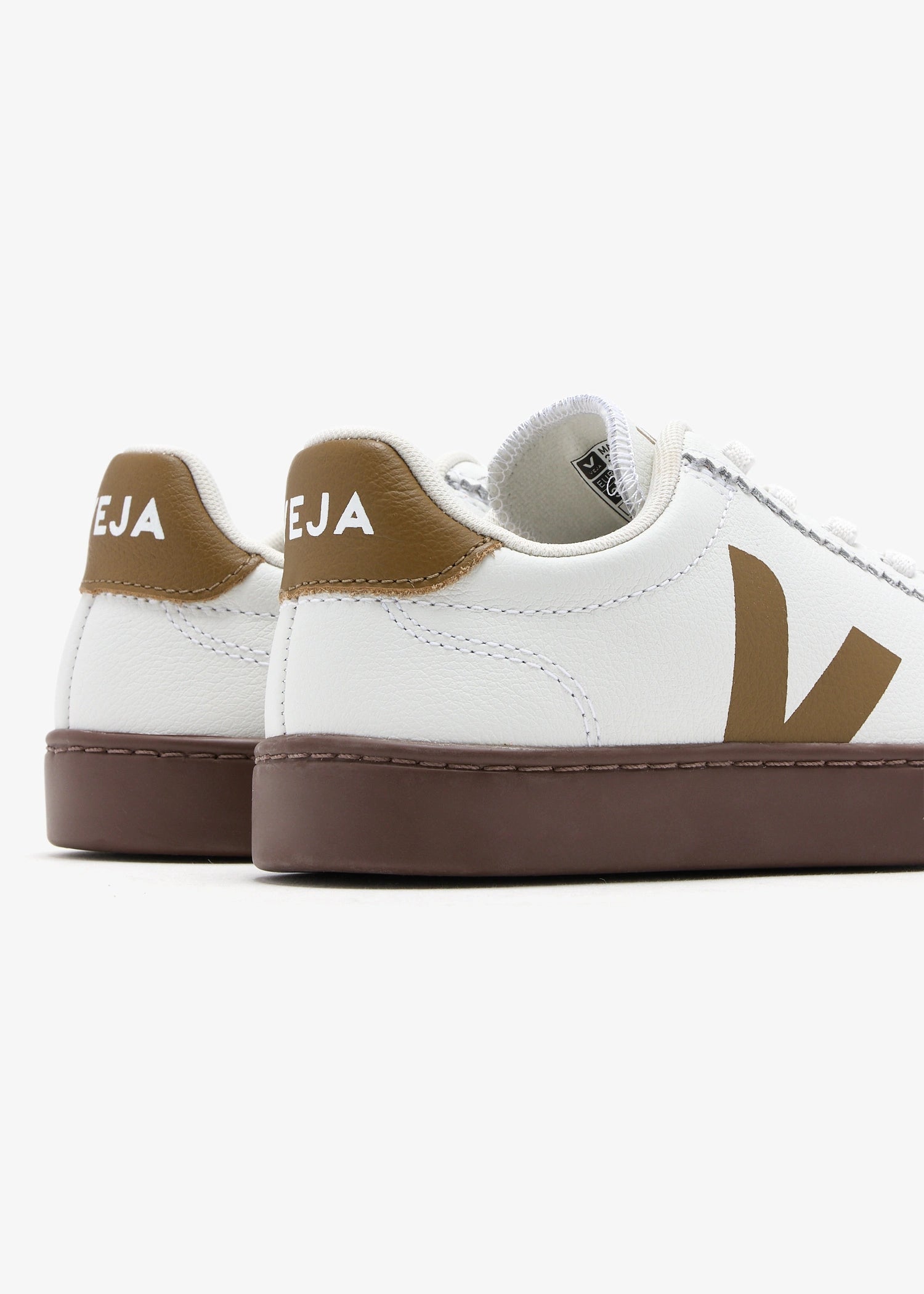 Sapatilhas Criança Veja Small Volley O.T Leather Branco/Castanho Veja 